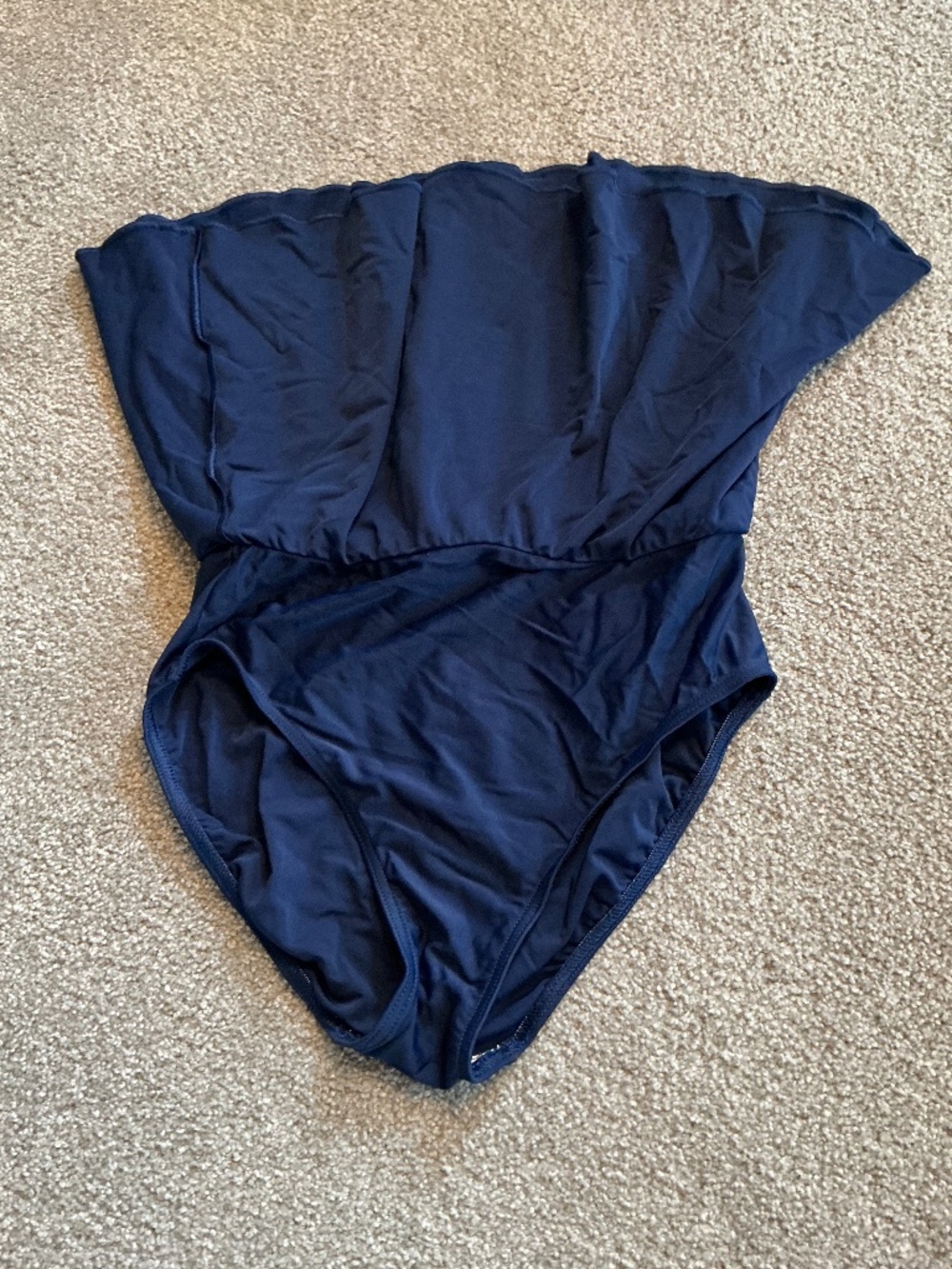 Slim Allure Blue Tankini Swim Swimsuit With Colorful Stripes - Picture 8 of 12